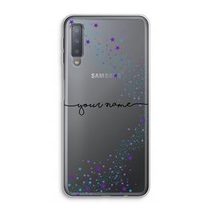 CaseCompany Sterren: Samsung Galaxy A7 (2018) Transparant Hoesje