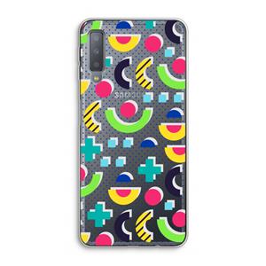 CaseCompany 8-bit N°1: Samsung Galaxy A7 (2018) Transparant Hoesje