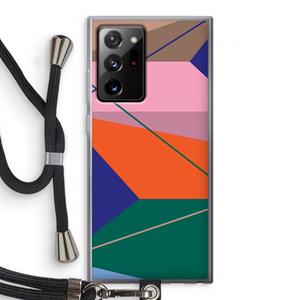 CaseCompany Gestalte 1: Samsung Galaxy Note 20 Ultra / Note 20 Ultra 5G Transparant Hoesje met koord