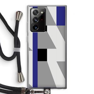 CaseCompany Gestalte 2: Samsung Galaxy Note 20 Ultra / Note 20 Ultra 5G Transparant Hoesje met koord