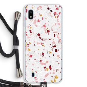 CaseCompany Terrazzo N°9: Samsung Galaxy A10 Transparant Hoesje met koord