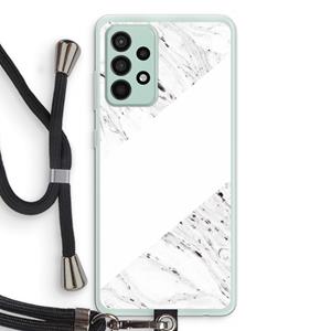 CaseCompany Biggest stripe: Samsung Galaxy A52s 5G Transparant Hoesje met koord