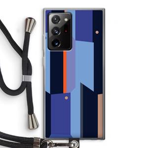CaseCompany Gestalte 3: Samsung Galaxy Note 20 Ultra / Note 20 Ultra 5G Transparant Hoesje met koord