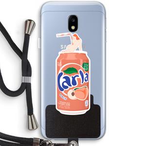 CaseCompany S(peach)less: Samsung Galaxy J3 (2017) Transparant Hoesje met koord
