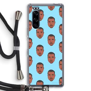 CaseCompany Kanye Call Me℃: Sony Xperia 5 Transparant Hoesje met koord