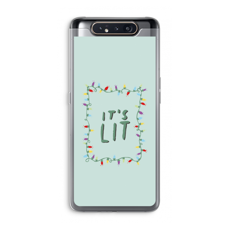 CaseCompany It's Lit: Samsung Galaxy A80 Transparant Hoesje