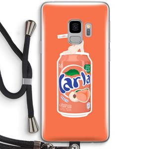 CaseCompany S(peach)less: Samsung Galaxy S9 Transparant Hoesje met koord