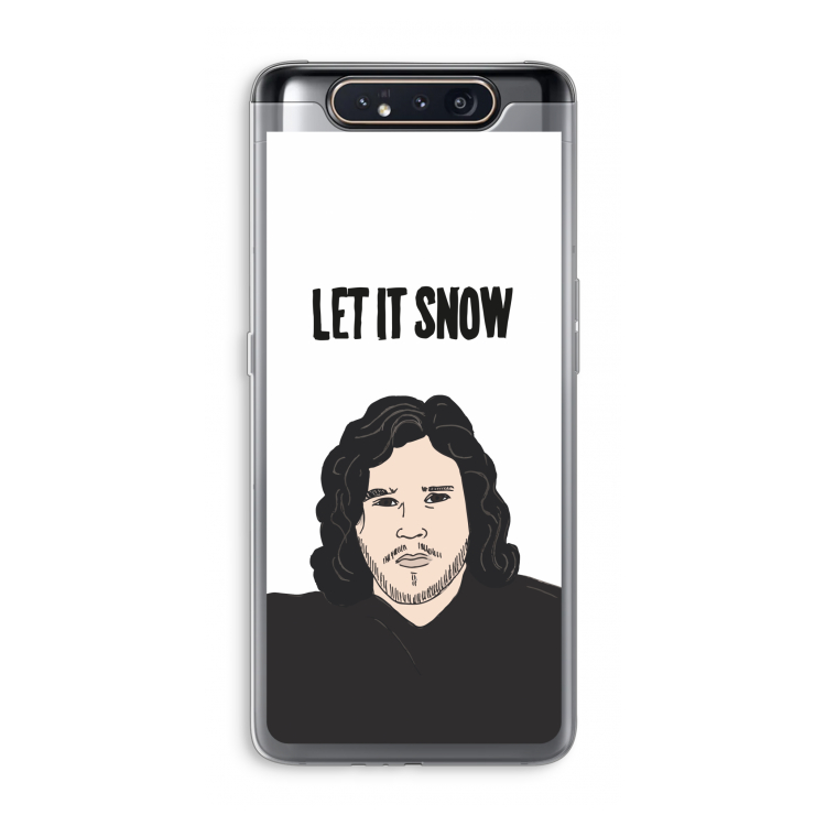 CaseCompany Let It Snow: Samsung Galaxy A80 Transparant Hoesje