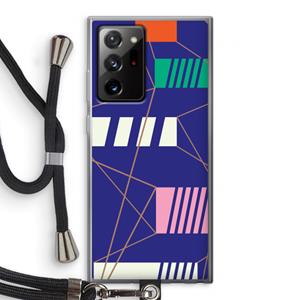 CaseCompany Gestalte 5: Samsung Galaxy Note 20 Ultra / Note 20 Ultra 5G Transparant Hoesje met koord
