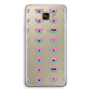 CaseCompany Smiley watermeloenprint: Samsung Galaxy A5 (2016) Transparant Hoesje