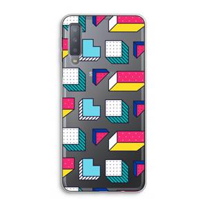 CaseCompany 8-bit N°7: Samsung Galaxy A7 (2018) Transparant Hoesje