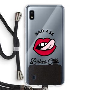 CaseCompany Badass Babes Club: Samsung Galaxy A10 Transparant Hoesje met koord