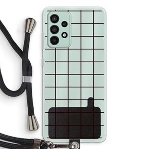 CaseCompany Rooster: Samsung Galaxy A52s 5G Transparant Hoesje met koord