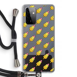 CaseCompany Waterijsjes: Samsung Galaxy A72 5G Transparant Hoesje met koord