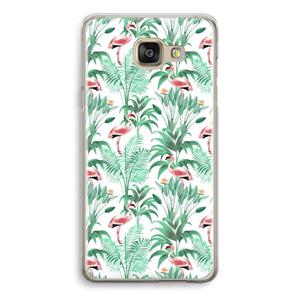 CaseCompany Flamingo bladeren: Samsung Galaxy A5 (2016) Transparant Hoesje