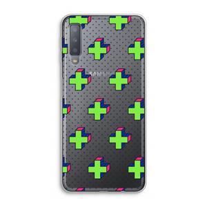 CaseCompany 8-bit N°10: Samsung Galaxy A7 (2018) Transparant Hoesje