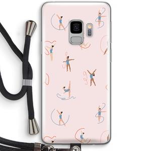 CaseCompany Dancing #3: Samsung Galaxy S9 Transparant Hoesje met koord