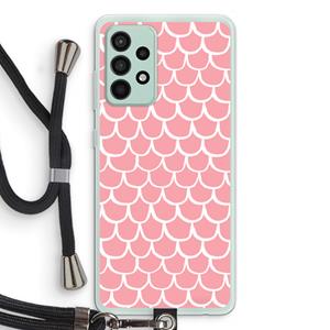 CaseCompany Dakpannetjes: Samsung Galaxy A52s 5G Transparant Hoesje met koord