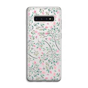 CaseCompany Sierlijke bloemen: Samsung Galaxy S10 4G Transparant Hoesje