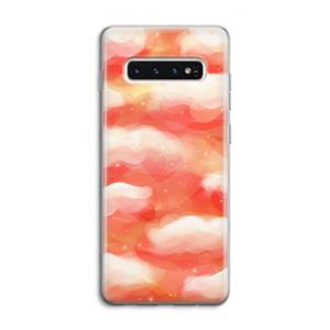 CaseCompany Lichte Wolken: Samsung Galaxy S10 4G Transparant Hoesje