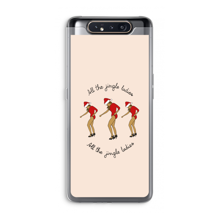 CaseCompany Jingle Ladies: Samsung Galaxy A80 Transparant Hoesje