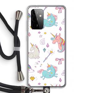 CaseCompany Fantasiewereld: Samsung Galaxy A72 5G Transparant Hoesje met koord