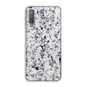 CaseCompany Gespikkelde marmer: Samsung Galaxy A7 (2018) Transparant Hoesje