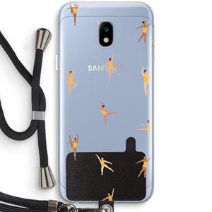 CaseCompany Dans #2: Samsung Galaxy J3 (2017) Transparant Hoesje met koord