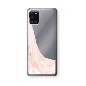 CaseCompany Peach bath: Samsung Galaxy A31 Transparant Hoesje