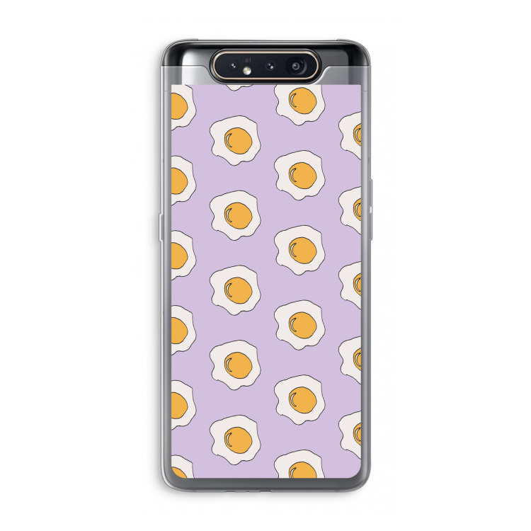 CaseCompany Bacon to my eggs #1: Samsung Galaxy A80 Transparant Hoesje