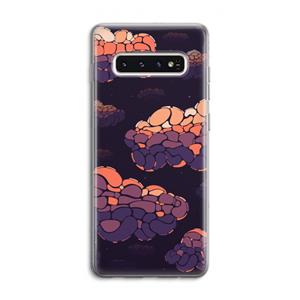 CaseCompany Patroon Wolken: Samsung Galaxy S10 4G Transparant Hoesje