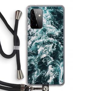 CaseCompany Zee golf: Samsung Galaxy A72 5G Transparant Hoesje met koord