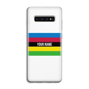 CaseCompany WK Wielrennen: Samsung Galaxy S10 4G Transparant Hoesje