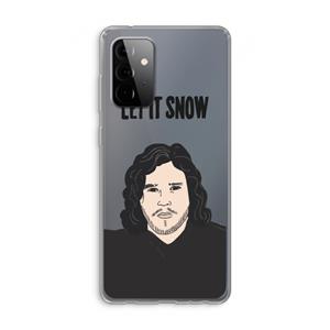 CaseCompany Let It Snow: Samsung Galaxy A72 Transparant Hoesje