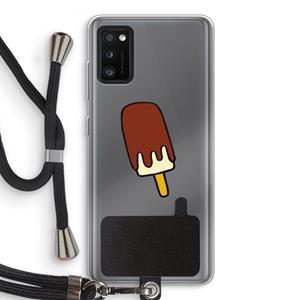 CaseCompany Frisco: Samsung Galaxy A41 Transparant Hoesje met koord