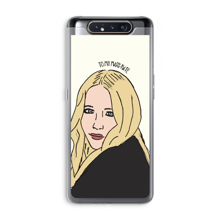 CaseCompany Mary Kate: Samsung Galaxy A80 Transparant Hoesje