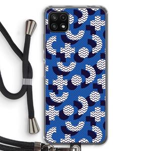 CaseCompany 8-bit N°5: Samsung Galaxy A22 5G Transparant Hoesje met koord
