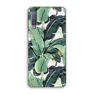 CaseCompany Bananenbladeren: Samsung Galaxy A7 (2018) Transparant Hoesje