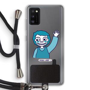 CaseCompany Zwaai: Samsung Galaxy A41 Transparant Hoesje met koord