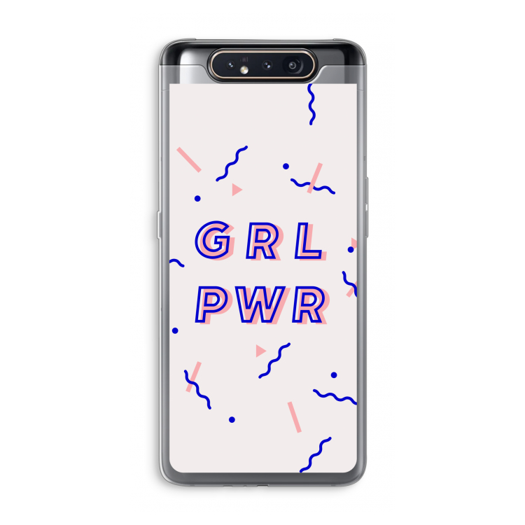 CaseCompany GRL PWR: Samsung Galaxy A80 Transparant Hoesje