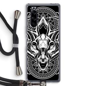 CaseCompany Oh Deer: Sony Xperia 5 Transparant Hoesje met koord