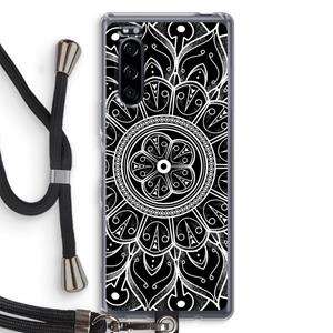CaseCompany Roses Are Red: Sony Xperia 5 Transparant Hoesje met koord