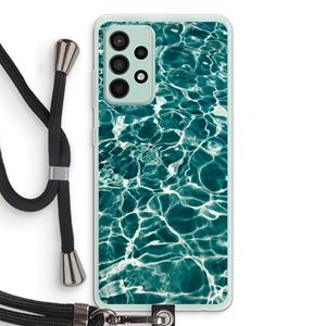 CaseCompany Weerkaatsing water: Samsung Galaxy A52s 5G Transparant Hoesje met koord