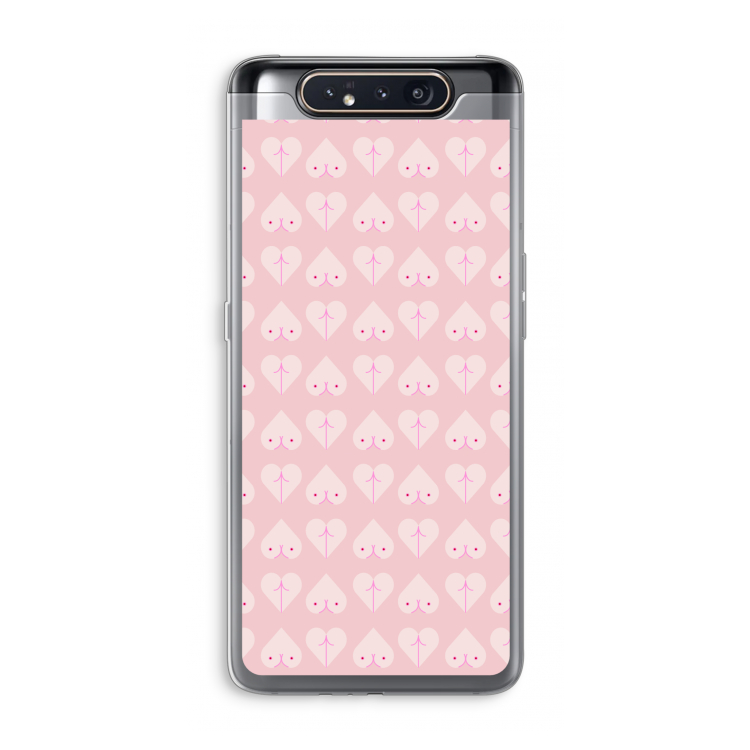 CaseCompany Ass 'n Titties: Samsung Galaxy A80 Transparant Hoesje