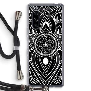 CaseCompany It's Complicated: Sony Xperia 5 Transparant Hoesje met koord