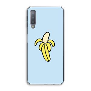 CaseCompany Banana: Samsung Galaxy A7 (2018) Transparant Hoesje