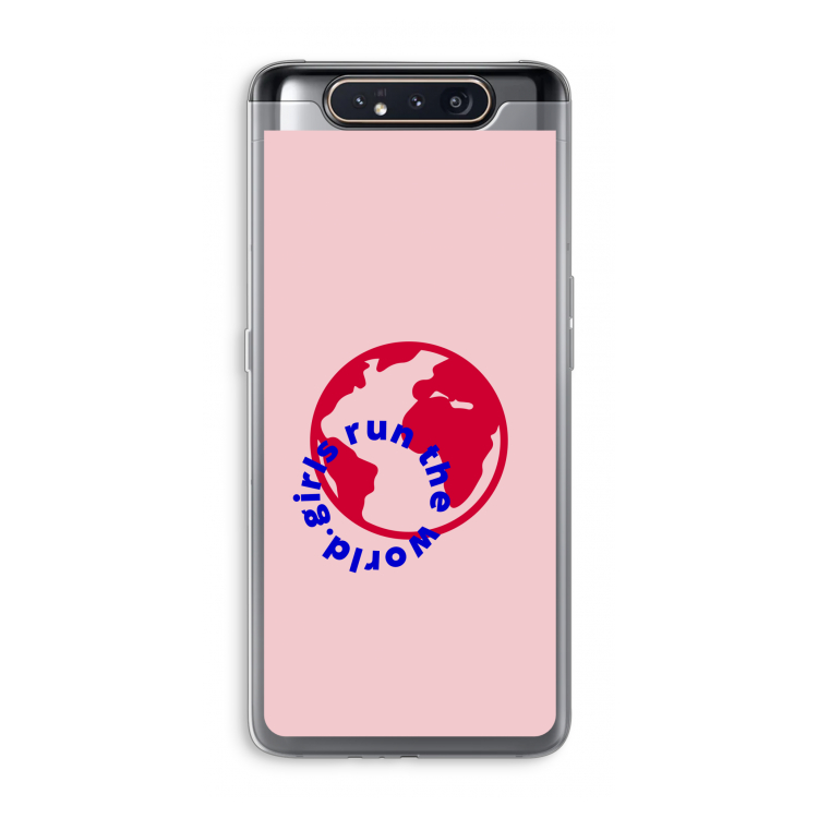 CaseCompany Run The World: Samsung Galaxy A80 Transparant Hoesje
