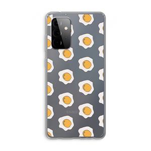 CaseCompany Bacon to my eggs #1: Samsung Galaxy A72 Transparant Hoesje