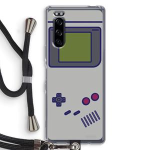 CaseCompany Game On: Sony Xperia 5 Transparant Hoesje met koord