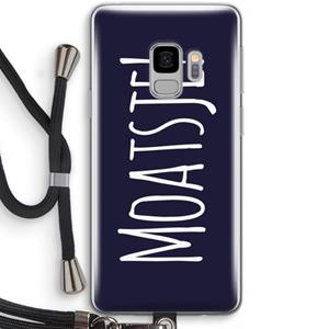 CaseCompany Moatsje!: Samsung Galaxy S9 Transparant Hoesje met koord